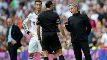 Cristiano Ronaldo and Jose Mourinho