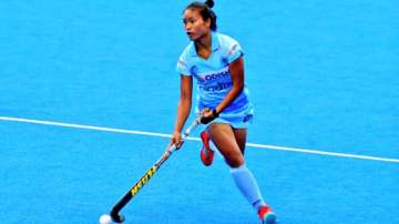 Forward Lalremsiami of Indian hockey team