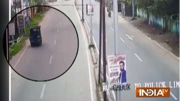 dhanbad judge accident video 