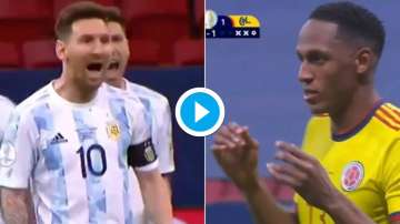 yerry mina, lionel messi, 