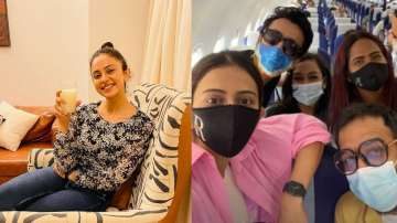 Rakul Preet Singh heads to Bhopal for shooting of Doctor G; shares pic from aircraft