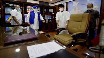 Union Civil Aviation Minister Jyotiraditya Scindia  assumed office at Rajiv Bhawan in New Delhi. Union Minister and his predecessor Hardeep Puri was also present.