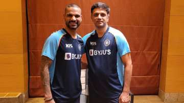 Shikhar Dhawan and Rahul Dravid