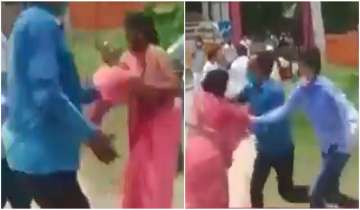 Caught on cam: SP worker's sari yanked by two men in UP, Akhilesh Yadav targets BJP
