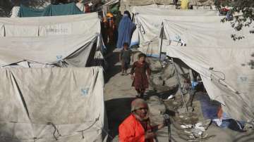 Afghans from northern provinces, who fled their home due to fighting between the Taliban and Afghan security personnel.