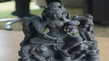 1200-year-old sculpture of Goddess Durga recovered in Bugdam