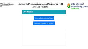 NTA JIPMAT 2021 Admit Card released