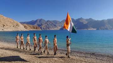 Independence Day, Pangong Tso, Ladakh, Adhir Ranjan Chowdhury