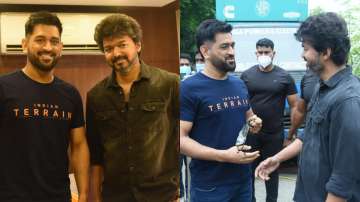 M.S Dhoni meets Thalapathy Vijay in Chennai; fans are overjoyed, call it 'Pic of the day'