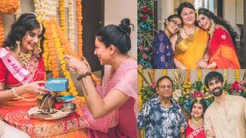 Charu Asopa's baby shower made special by Rajeev Sen, Sushmita Sen & other family members; see pics