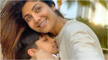Shilpa Shetty with son Viaan