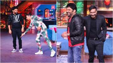 Kapil Sharma with Akshay Kumar and ajay Devgn