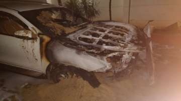 Bengaluru, two luxury cars, parked cars, BJP MLA Satish Reddy, satish reddy house, cars torched, mis