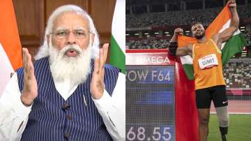PM Narendra Modi congratulates Sumit Antil 