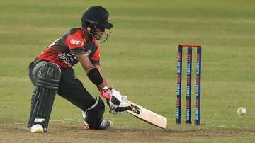 Bangladesh reached the winning mark with eight balls remaining.