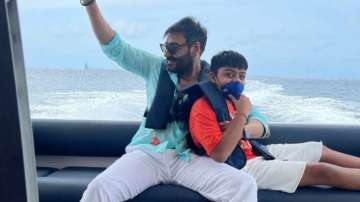 See Ajay Devgn's 'defining moment' with son Yug from their Maldives trip