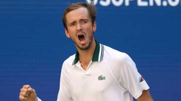 US Open: Daniil Medvedev on course for showdown against Novak Djokovic