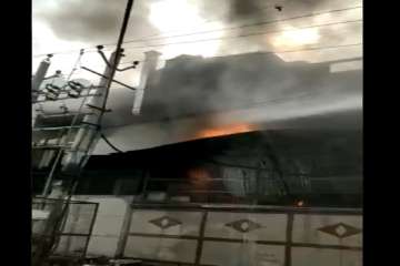 Delhi: Huge fire breaks out at factory in Bawana area, several fire engines at spot