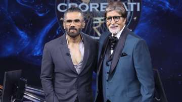 Kaun Banega Crorepati 13: Suneil Shetty gets 'wonderstruck as always' after meeting Amitabh Bachchan