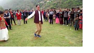 kiren rijiju, dance video, arunachal pradesh, law minister