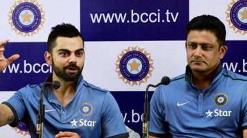 Virat Kohli and Anil Kumble