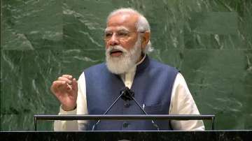 PM Modi speaks at UNGA, addresses 'global Covid situation'?