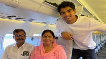 Neeraj Chopra fulfils one more dream, takes his parents on maiden flight