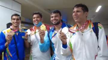 Indian Paralympic medallists return home to tumultuous welcome