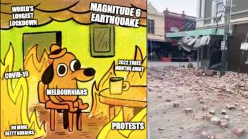 Meme fest begins on Twitter after major earthquake rocks Melbourne following anti-lockdown protests