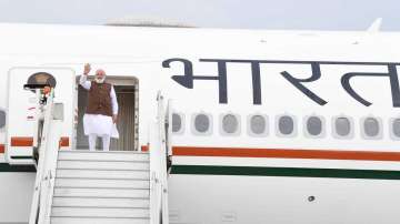 PM Modi leaves for US onboard Air India One aircraft.