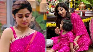 Shamita, Shilpa, daughter Samisha wear matching outfit
