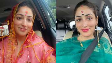 Yami Gautam offeres her prayers at Dakshineswar temple