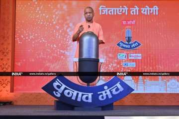 Uttar Pradesh Chief Minister Yogi Adityanath at India TV's Chunav Manch.