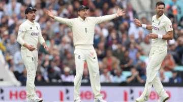 Joe Burns, Joe Root and James Anderson