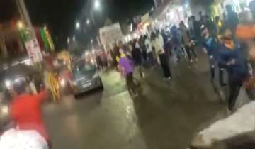 MP: Four injured as speeding car rams into Durga procession in Bhopal