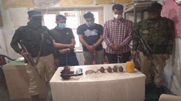 Three persons arrested, arms ammunition, Jammu and Kashmir, Kulgam, latest national news updates, ar