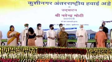 PM Narendra Modi inaugurates Kushinagar International Airport