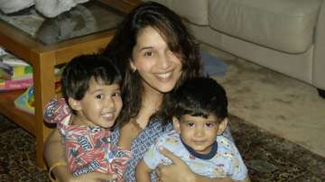 Madhuri Dixit's throwback photo with sons Arin and Raayan breaks the internet