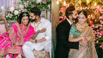 Inside pics from 'Gaal Ni Kadni' singer Parmish Verma-Geet Grewal's engagement & mehendi are dreamy!