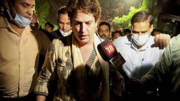 Priyanka Gandhi Vadra was detained by police en route to Lakhimpur Kheri