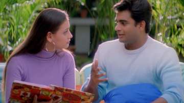 Still of Dia Mirza and R Madhavan from Rehna Hai Terre Dil Mein