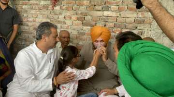 navjot sidhu, fast, farmers protest, lakhimpur kheri