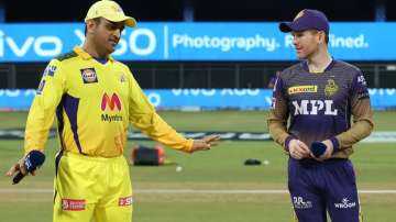 MS Dhoni and Eoin Morgan