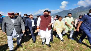 Uttarakhand Chief Minister Pushkar singh Dhami, pushkar dhami meets affected people, Chamoli, uttara