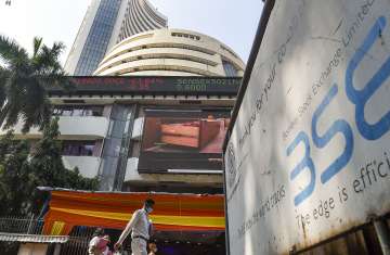 Outside view of Bombay Stock Exchange (BSE) building.