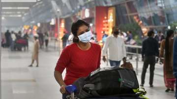 Passengers at the Terminal 3 of the IGI Airport in New Delhi.