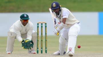 Abhimanyu Easwaran of India A during day 3 of the 1st Four-Day Tour match between South Africa A and