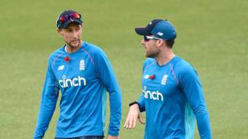 Joe Root during an England Ashes squad training session at Metricon Stadium on November 11, 2021 in 