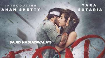 Tadap poster featuring Ahan Shetty, Tara Suatria