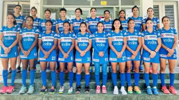 India women's hockey squad for Asian Champions Trophy in South Korea.